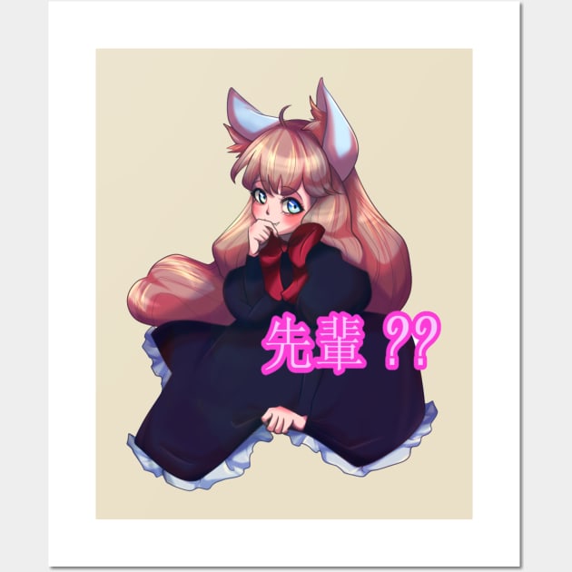 Neko chan Wall Art by ponnyan